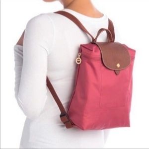 Long champ pink back pack